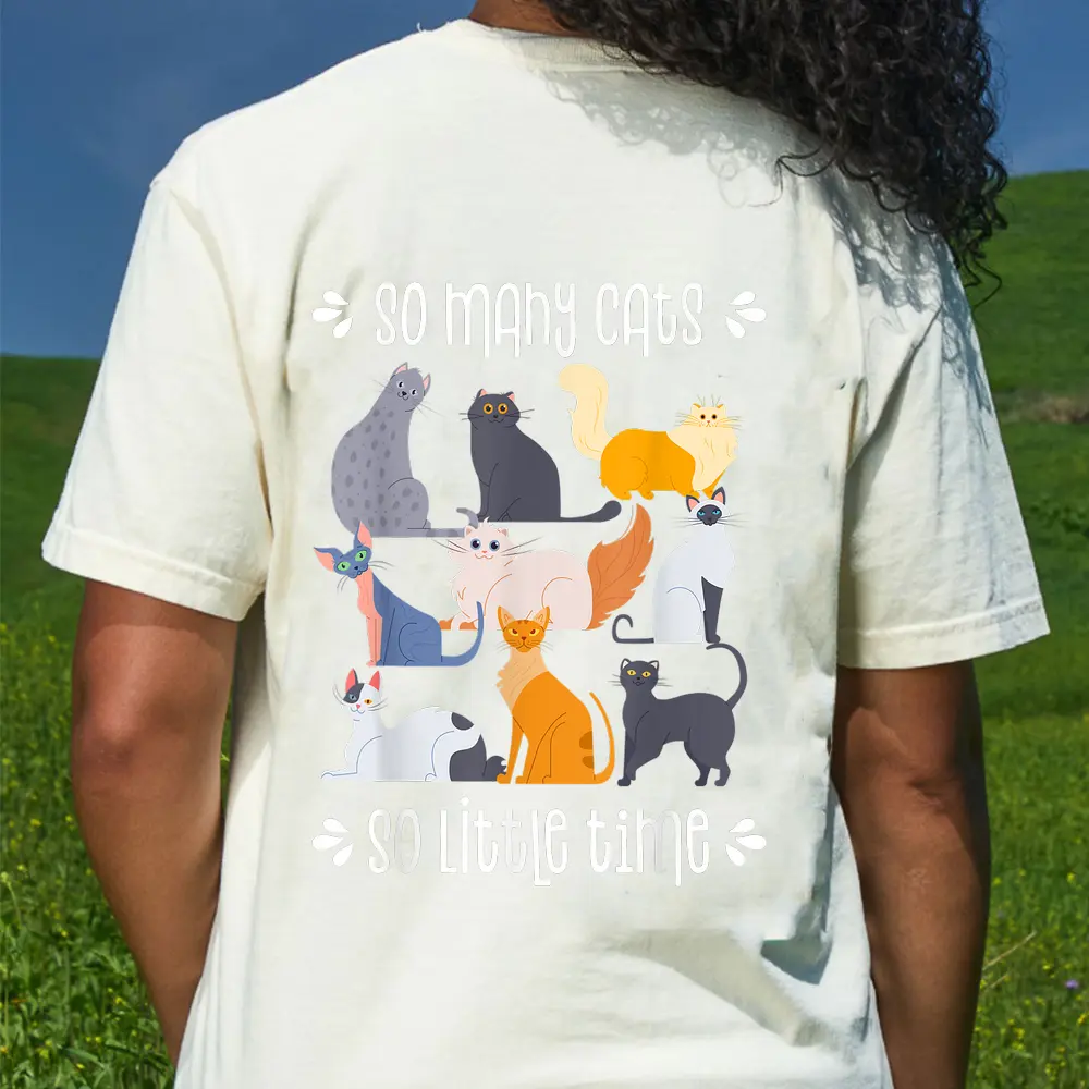 Cat  Cat Owner  Cat Lover Gift Cute Cat T-Shirt - Cream