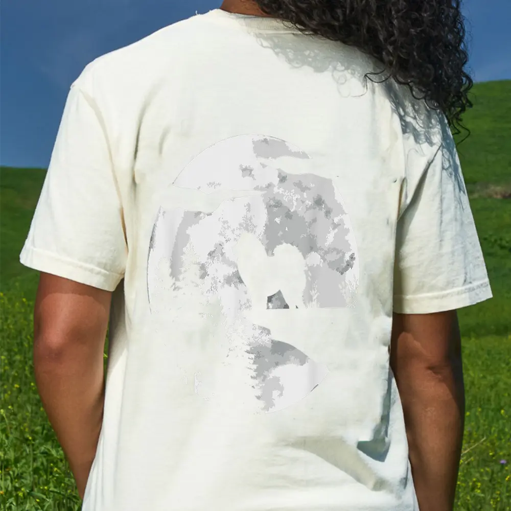 Chow Chow Dog Breed Full Moon At Night - Dog Owner Chow Chow T-Shirt - Cream