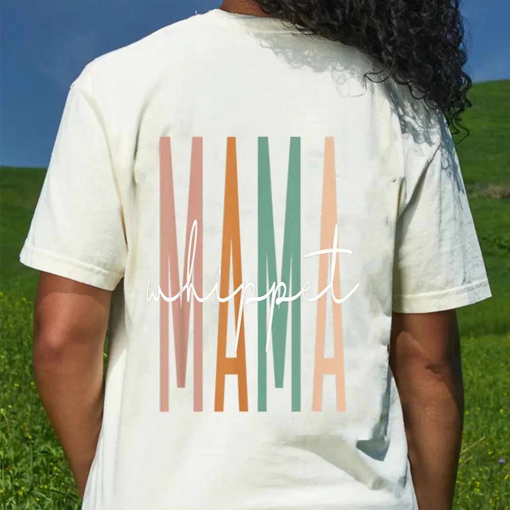 Whippet Mama Cute Whippet Mom Dog Lover T-Shirt - Cream