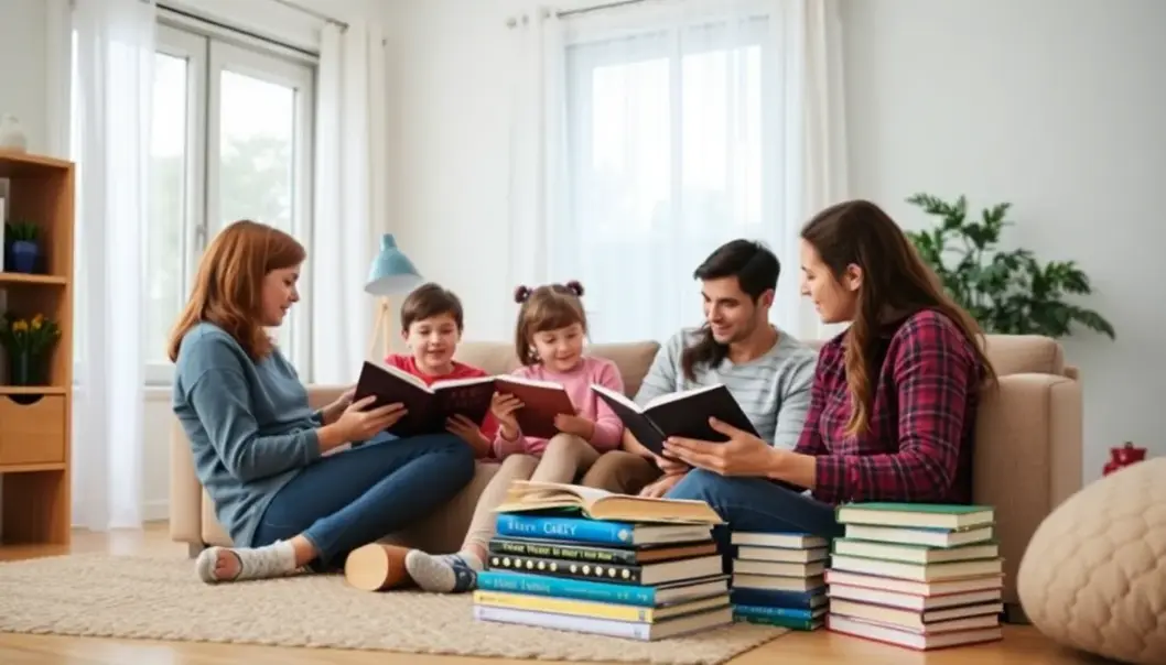Family engaging in a seamless morning routine with habit stacking.
