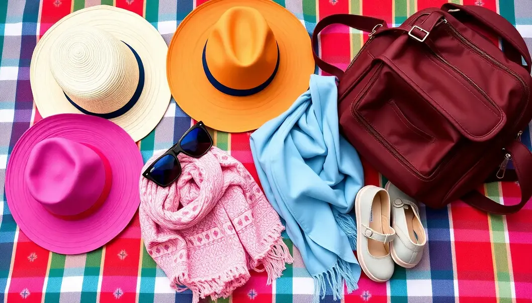 Parents and toddler packing their fashion-forward wardrobe for vacation.